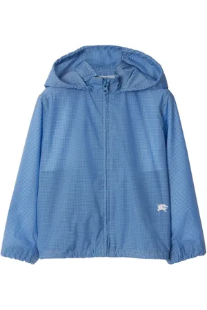 Burberry EKD-embroidered hooded jacket