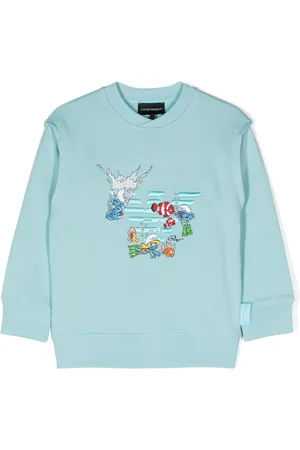 Emporio Armani X Smurfs cotton sweatshirt