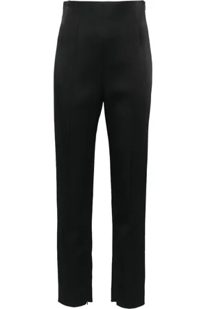 Khaite Slim-fit satin trousers