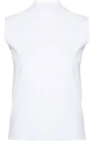 Plan C Fine-knit mock-neck top