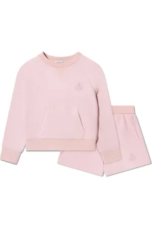 Moncler Logo-embroidered cotton sweatshirt set