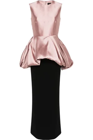 Solace Emi peplum-detail dress