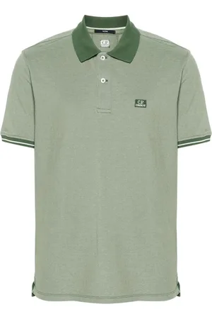 C.P. Company Logo-patch piqué polo shirt