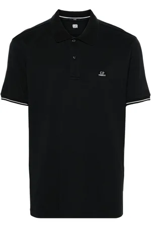 C.P. Company Logo-patch piqué polo shirt