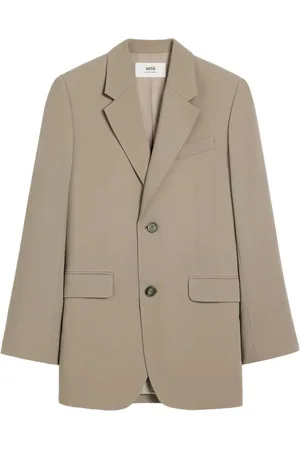 Ami Single-breasted virgin wool coat