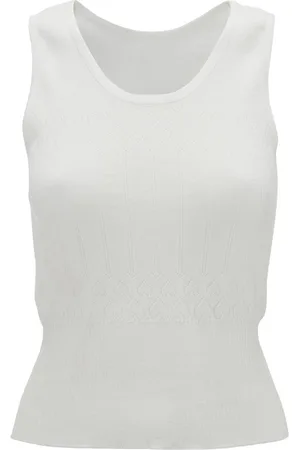 J.W.Anderson Pointelle-knit tank top