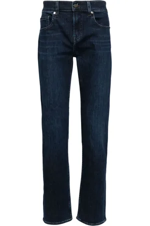 7 for all Mankind Luxe mid-rise straight-leg jeans