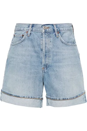 AGOLDE Dame high-waisted denim shorts