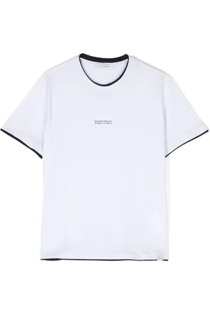 Paolo Pecora Contrasting-trim cotton T-shirt