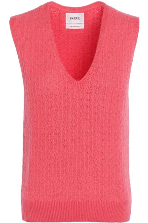 Barrie V-neck cashmere top