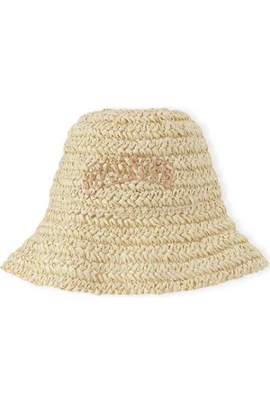 Ganni Logo-embroidered bucket hat