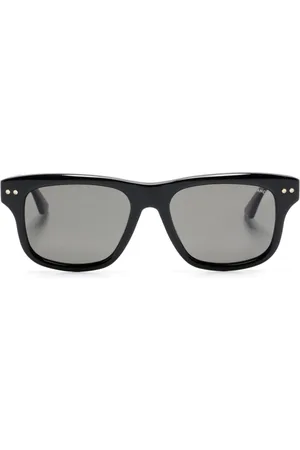 Montblanc Logo-engraved square-frame sunglasses