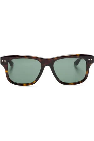 Montblanc Tortoiseshell square-frame sunglasses