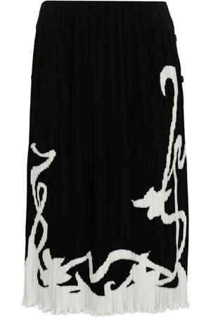 Lanvin Two-tone pleated skirt