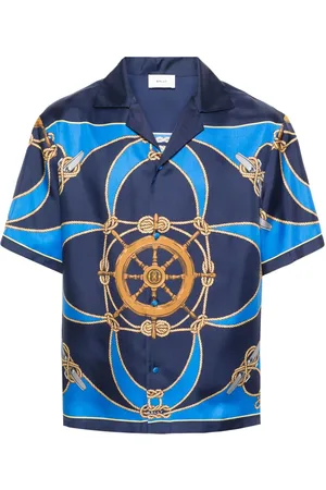 Bally Graphic-print silk shirt