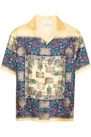 Bally Graphic-print silk shirt