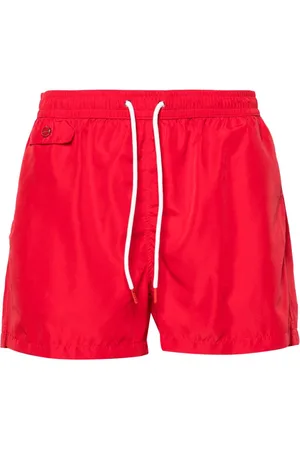 Kiton Drawstring-waist swim shorts