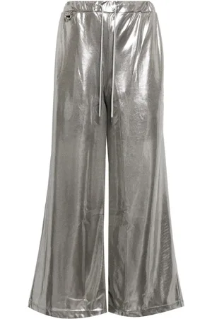 DOUBLET Metallic-finish wide-leg trousers
