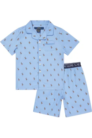 Ralph Lauren Polo Pony-print cotton pajamas