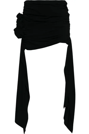 MAGDA BUTRYM Draped asymmetric mini skirt