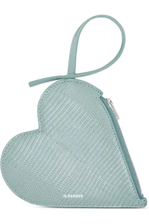 Jil Sander Heart-shaped leather pouch