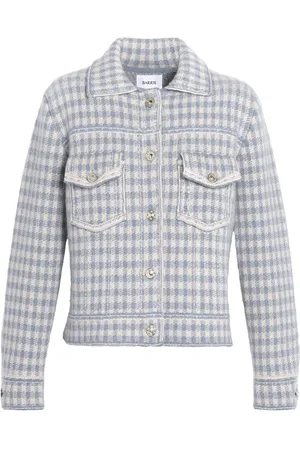 Barrie Gingham cashmere-blend jacket