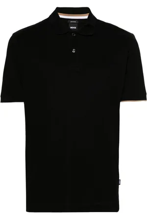 HUGO BOSS Piqué-weave cotton polo shirt