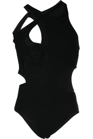 Natasha Zinko Fine-ribbed cut-out bodysuit