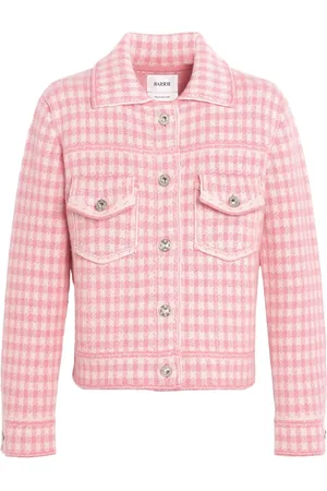 Barrie Gingham cashmere-blend jacket