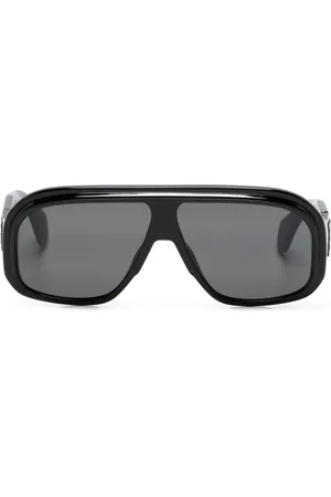 Palm Angels Logo-embossed pilot-frame sunglasses