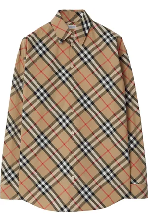 Burberry Check-pattern cotton shirt