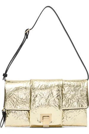 Proenza Schouler Flip metallic-effect leather shoulder bag
