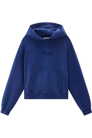Woolrich Logo-embroidered cotton hoodie