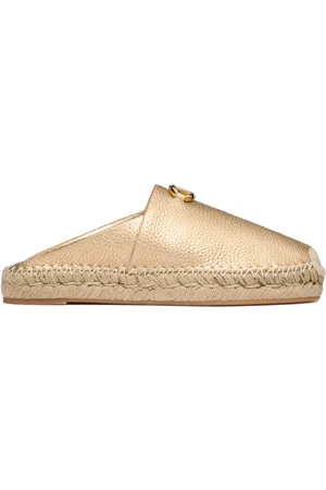 VALENTINO GARAVANI VLogo metallic leather mules