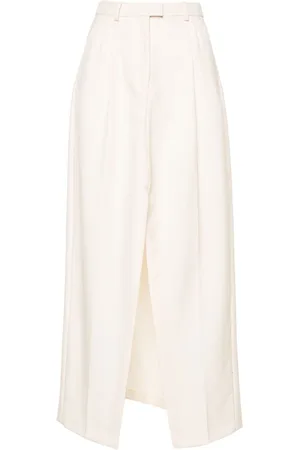 Viktor & Rolf High-waist gabardine long skirt