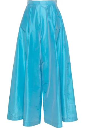 Viktor & Rolf Mid-rise taffeta palazzo trousers