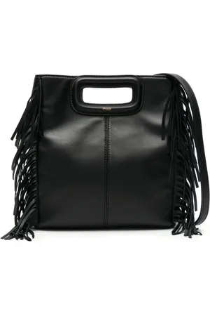 Maje Fringed leather tote bag