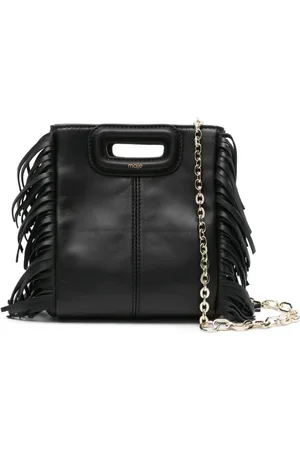Maje Fringed leather tote bag