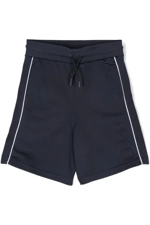 HUGO BOSS Logo-embroidered shorts