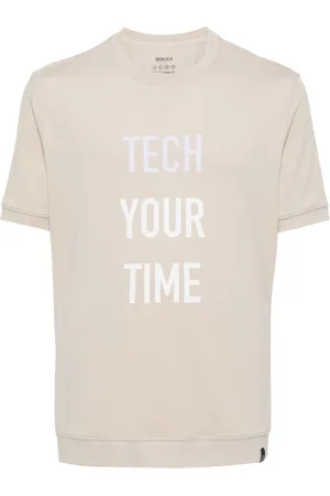 Boggi Milano Slogan-print piqué T-shirt