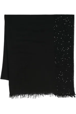 Faliero Sarti Sequined fine-knit scarf