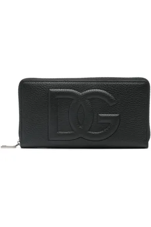 Dolce & Gabbana Embossed-logo leather wallet