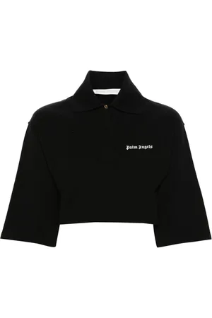 Palm Angels Logo Cropped polo top