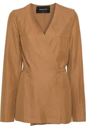 Fabiana Filippi Wraparound tied jacket