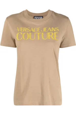 VERSACE Logo-print cotton T-shirt