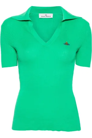 Vivienne Westwood Orb-embroidery knitted top