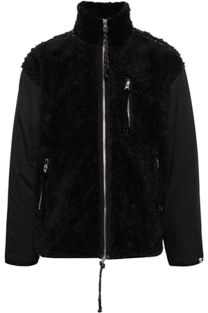 adidas Faux-fur panelled jacket