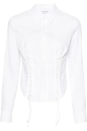 Marine Serre Household corset-style cotton shirt