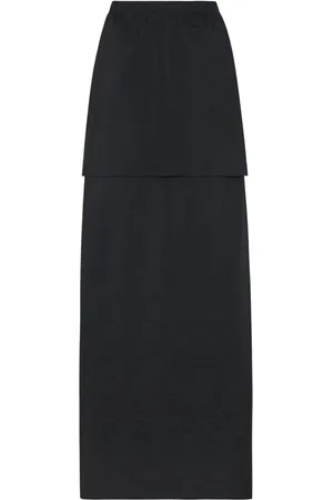 ROSETTA GETTY Floor-length layered maxi skirt