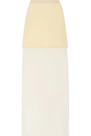 ROSETTA GETTY Floor-length layered maxi skirt